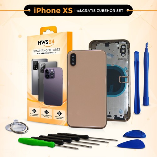 Backcover für iphone - xs, gold